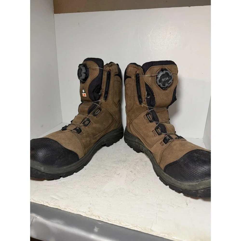 RED WING TRADESMAN Boots Mens Sz 13 Brown Waterproof 8